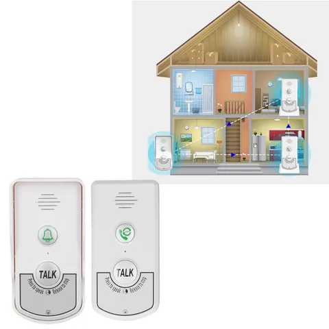 2 Way 1V1 Wireless Intercom Doorbell Waterproof With Light Indicator