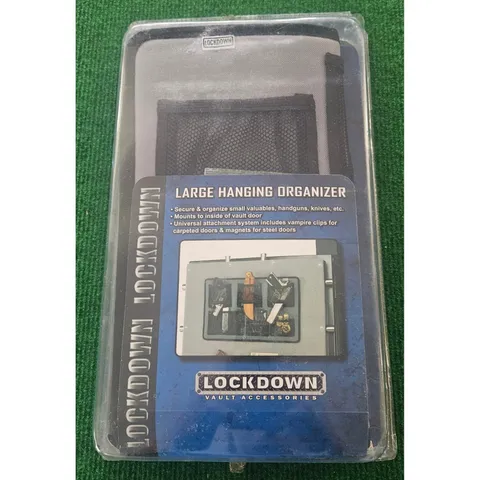 Lockdown Large Hanging Organizer Vault Accessories Handgun Knife Secure Storage