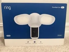 New Ring Floodlight Cam Pro Wired 2nd Gen (Newest Model) Retinal 4K - White