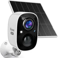 Solar Security Camera Outdoor Wireless, 2.5K 3MP Wifi Home Surveillance Camera w