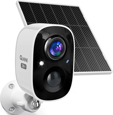 Solar Security Camera Outdoor Wireless, 2.5K 3MP Wifi Home Surveillance Camera w
