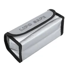Fireproof Bag Large Safety Pouch For Battery Charging - Black Easy To Use