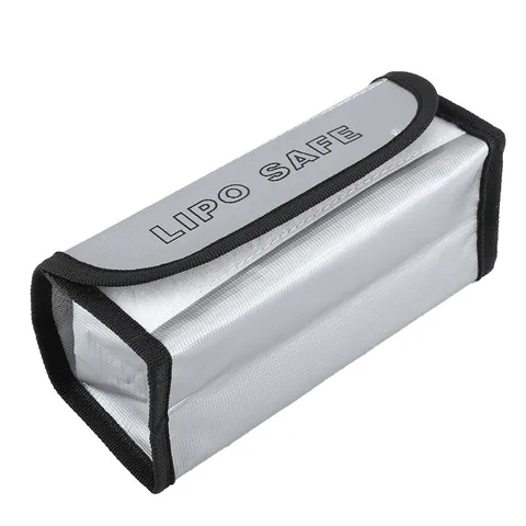 Fireproof Bag Large Safety Pouch For Battery Charging - Black Easy To Use