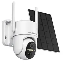 Solar Wireless Security Camera Outdoor 2K WiFi 360° AI Detection Night Vision