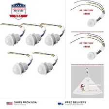 5/10Pcs PIR Infrared Motion Sensor Detector Smart Switch 110V Light Switch Au...