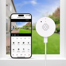 2K Window Camera for Home Security with Full Color Night Vision, 2.4Ghz Wifi Ind