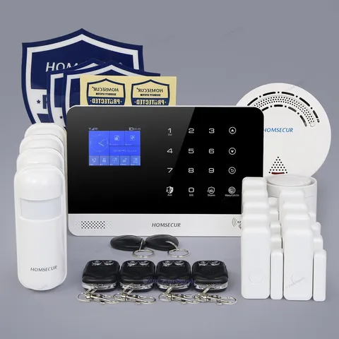 HOMSECUR Wireless WIFI 4G GSM LCD Home Alarm System