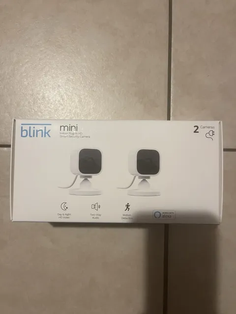 Blink Mini 2-Camera Indoor HD Wi-Fi Motion Two-Way Audio Alexa White