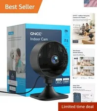 Smart Indoor Security Camera with Night Vision & Multi-Room Coverage