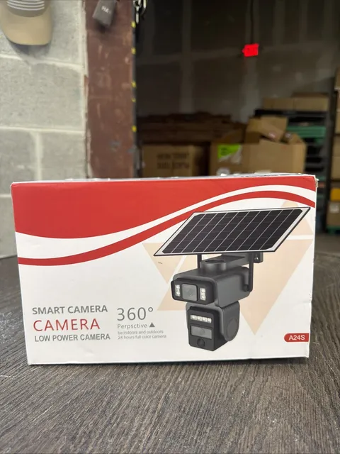 A24S HD Wi-Fi Solar PTZ 360° Camera Night Vision PIR 2-Way Audio TF IP66