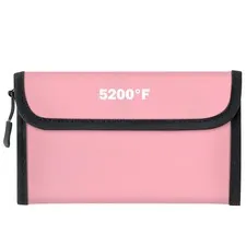 5200°F Fireproof Waterproof Document Bag 3 Layers Heat Insulated Storage