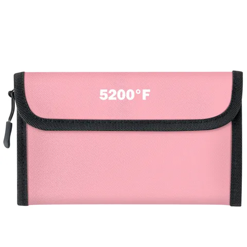 5200°F Fireproof Waterproof Document Bag 3 Layers Heat Insulated Storage