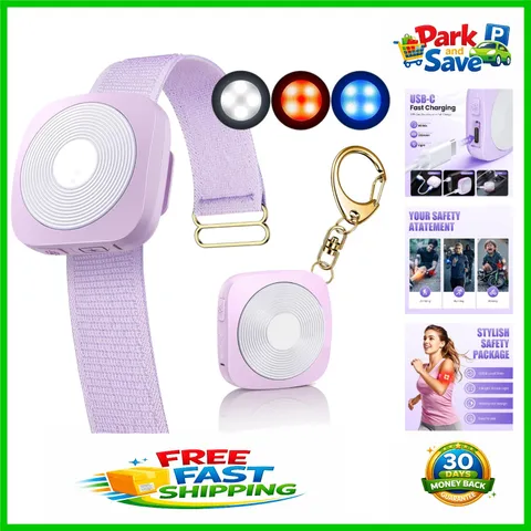 LED Safety Alarm for Women - Lightweight & Powerful 130DB Siren, Waterproof