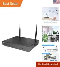 Full HD 16CH NVR System, Built-In WiFi, Compatible with Wireless Cameras, 6TB