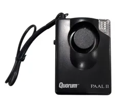 QUORUM PAAL II PERSONAL ATTACK SECURITY ALARM Siren Flashing Light + Flash