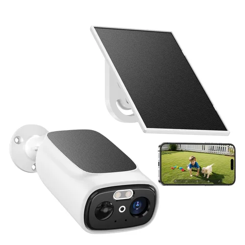Solar Security Cameras Wireless Outdoor，2K Wireless Camera for Home Security,...