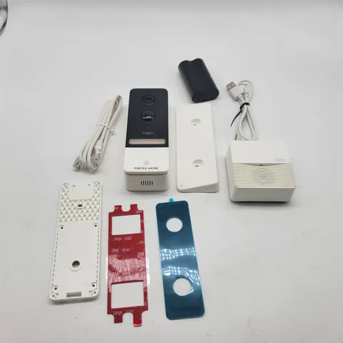 Tapo TP-Link Smart Video Doorbell Camera, Battery Powered Chime Included, 2K 5MP