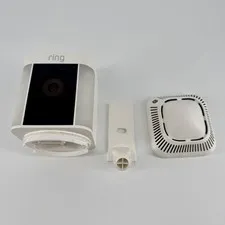 Ring Spotlight Cam Plus 1080p Battery Camera - White NO BATTERY, NO MOUNT