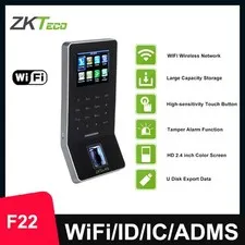 ZKTeco F22 TCP/IP WiFi 2.4'' Biometric Fingerprint Door Access Time Attendance