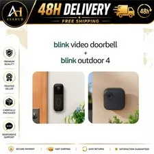 Blink Outdoor 4 Security Camera + Video Doorbell 1080p Wireless System