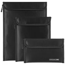 3 Pack Fireproof Waterproof Document Bag with Aluminum Foil Lining,Fireproof ...