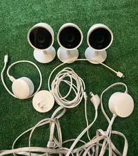 Lot 3 Google Nest IQ Indoor Cam 1080p HD Wifi Smart Wireless Camera A0053 Tested
