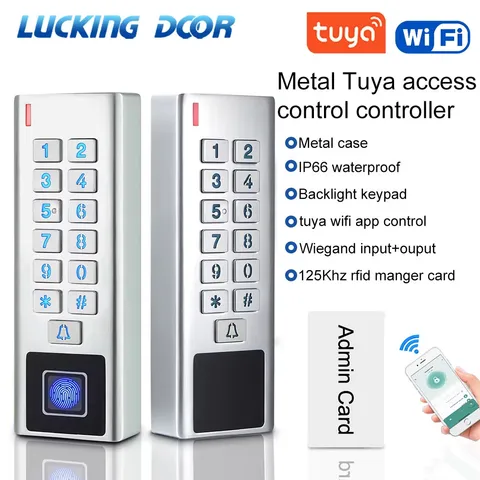 WIFI App Biometric Fingerprint Access Controller Keypad Metal Waterproof RFID EM