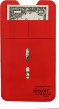 UBICON Reusable Vinyl Safe Deposit Envelope, Red, Size 100 | Secure Cash Handlin