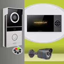 HOMSECUR 1080P Video Doorphone Intercom Door Bell RFID Keyfobs With CCTV Camera