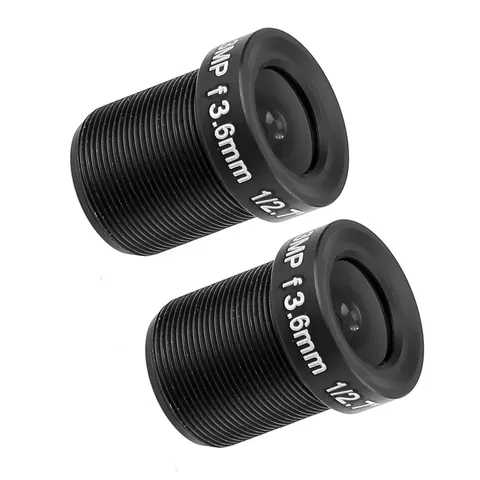 2pcs Security Lens Wide Angle CCTV 3.6mm 3MP HD Accessory For Camera