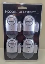 4 Pcs Noopel Doors &Windows Alarms With Magnetic Sensor Triggered New Sealed NIP