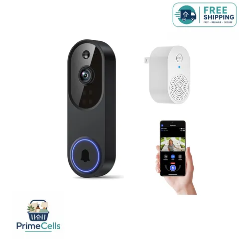 Night Vision Video Doorbell Camera - 2-Way Audio & Cloud Storage Security