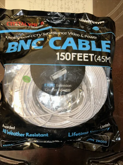 BNC Cable 150 Foot (45m) 12v