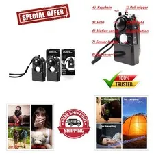 Lightweight Motion Detector with Ear-Piercing Siren - Perfect for Solo Travelers
