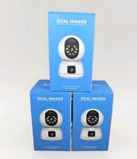 Indoor Wifi Security Cameras - Set of 3 - Wireless, Control from Smartphone