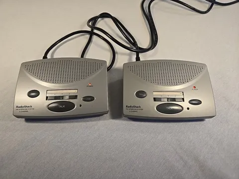 Radio Shack 43-3105 3-Channel FM Wireless Intercom System | 2 Stations *TESTED*
