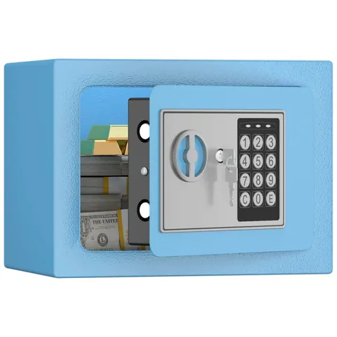 Key Password Secure Home Safe 0.23CuFt Mini Cabinet Store Valuables Docs Money