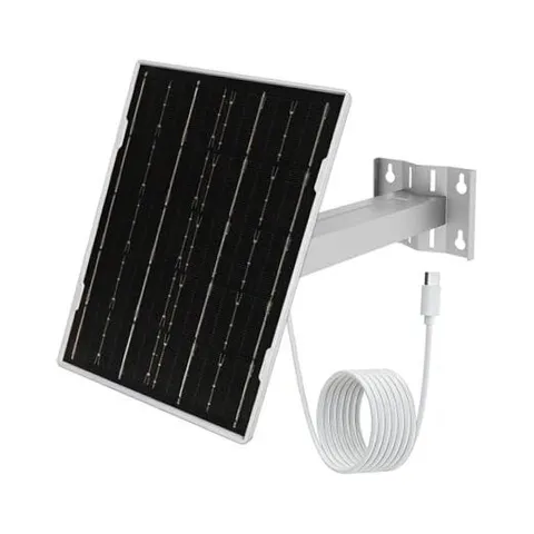 Eco-Friendly 4.5W 5V Monocrystalline Solar Panel for Outdoor Security White4.5