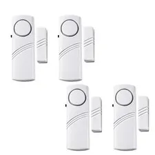 4 Pack Door Window Alarm, Magnetic Alert, Home System for House and Office