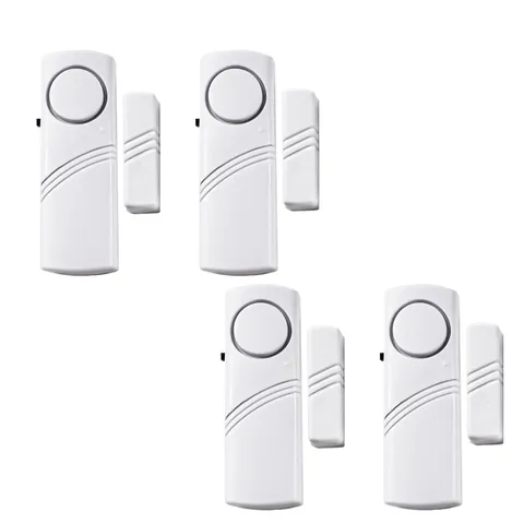 4 Pack Door Window Alarm, Magnetic Alert, Home System for House and Office