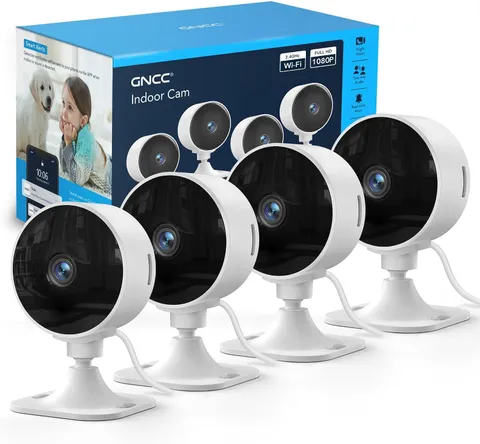 2.4Ghz Indoor Security Camera for Home, 1080P Baby & Pet Cam, 4-Pack | Baby & Pe