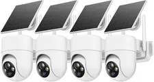 2K Solar Security Cameras Wireless Outdoor, 4PCS Outdoor Camera Wireless with 36