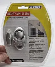 Techko Magnetic Sensor Entry Alarm #SO80K For Door Or Window New Sealed Package