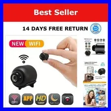 1080p Mini Security Camera WiFi Night Vision Motion Detection GEMODI