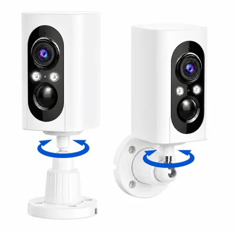 2K Security Cameras Wireless Outdoor, 355° Pan Rotate, Battery Powered, Color...