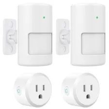6 x Motion Sensor Light Switch with Outlet, 2 Pack, PIR Infrared Motion Sensor S