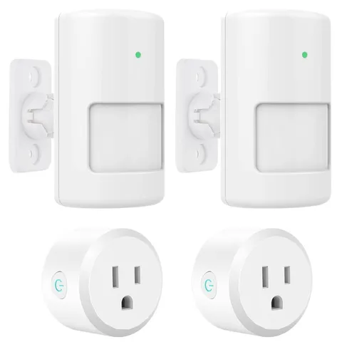 6 x Motion Sensor Light Switch with Outlet, 2 Pack, PIR Infrared Motion Sensor S