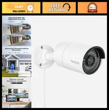 5MP PoE Security Camera, 100ft IR Night Vision, Outdoor Surveillance, IP Camera