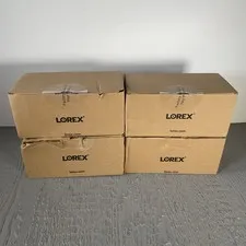 Lot of 4 Lorex C883DA-Z Indoor/Outdoor 4K CVI Deterrence Bullet Security Camera