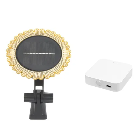WiFi Tuya Sunlight Rain Sensor Solar Charging Real-Time Rainwater Detector1407